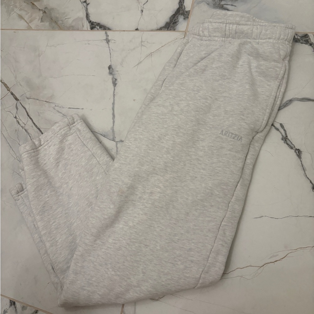 Aritzia Heather Gray Fleece-Lined Pants sweatpants